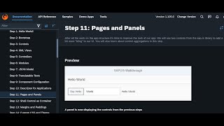 SAPUI5 Walkthrough Step 11- Pages and Panels       #sap #sapui5 #ui5