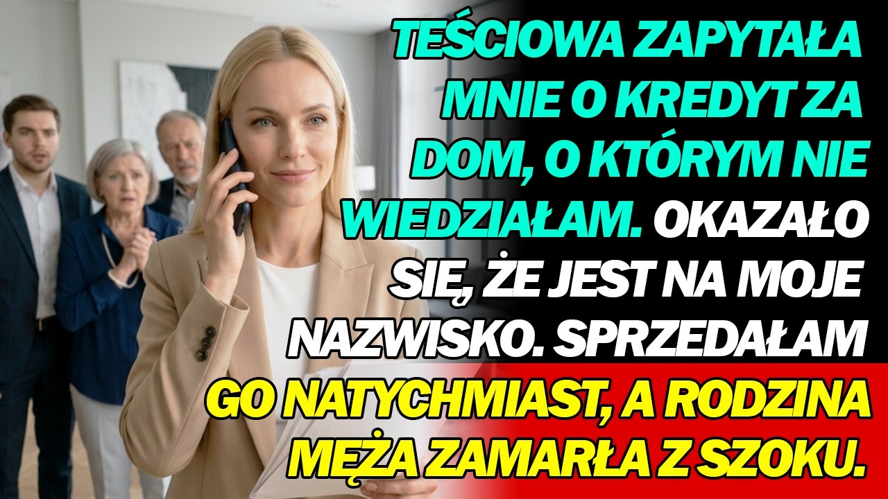 „Czy ty zamierzasz nadszarpnąć honor naszej rodziny?” – teściowa wrzeszczała do słuchawki, oskarżając mnie o niespłacony kredyt na mieszkanie, o którym pierwszy raz słyszałam. Zamarłam z fartuchem...
