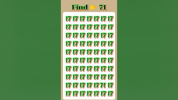 🔍 TEST Your Observation Skills With This FAST Number Game #short