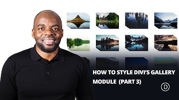 Creating a Unique Border for your Divi Gallery Module Images