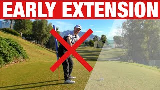 FIX EARLY EXTENSION GOLF SWING FOR GOOD! SIMPLE GOLF DRILL