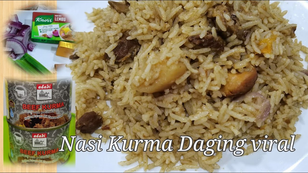 Setelah tau resipi ini, tidak beli di luar lagi //: Nasi kurma daging Adabi viral// confirm jadi
