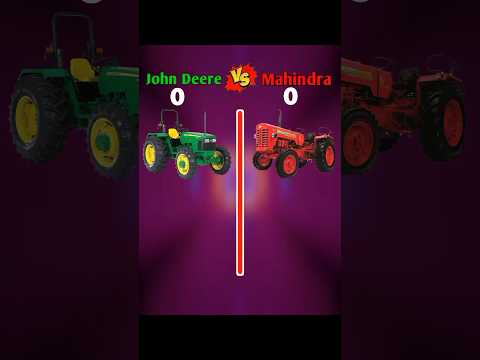 John Deere Vs Mahindra Tractor#shorts #youtubeshort #shortvideo @YoutuberTRG