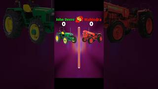 John Deere Vs Mahindra Tractor#shorts #youtubeshort #shortvideo @YoutuberTRG