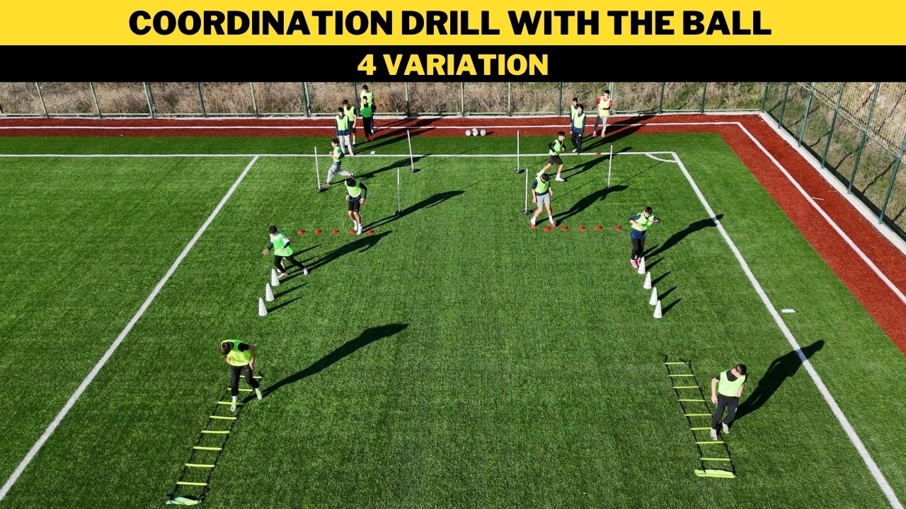 Координационное упражнение с мячом | 4 Вариации | Футбольная тренировка