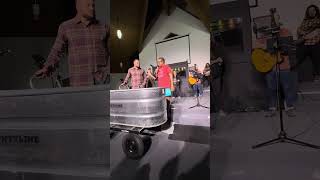 My friend CJ getting baptized part 1.