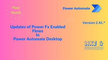 Updates In Power Fx Enabled Desktop Flows