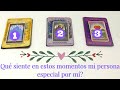 Asmr🔮Tarot interactivo❤️Qué siente en estos momentos mi persona especial por mí?💍⌛️