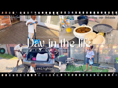 Spend the weekend with US | Road Trip to Birmingham | 2nd trimester symptoms 19 weeks pregnant 🤰🏽 