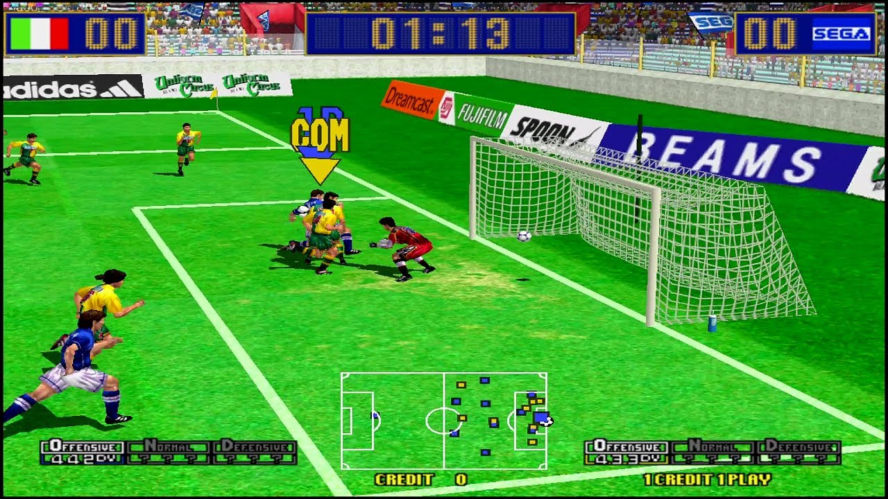 [MODEL3] 버추어 스트라이커 2 버전 99 이탈리아 플레이 (Virtua Striker 2 Ver. 99 Italy Play)