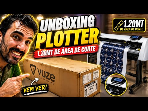 Plotter de recorte Vuze 120 Câmera | Mais uma conquista para a nossa Grafica! Glórias a Deus 😍