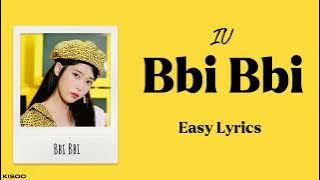 IU (아이유) - BBI BBI (Easy Lyrics)