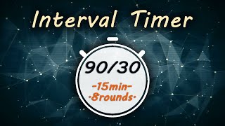 90/30 Interval Timer || Tabata 90/30 Timer || TheTimer2Go ||