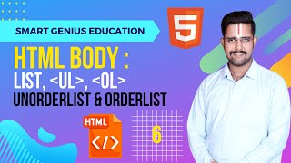 HTML Tutorial: Lists Tags  | Web Development Tutorials #6 Profile