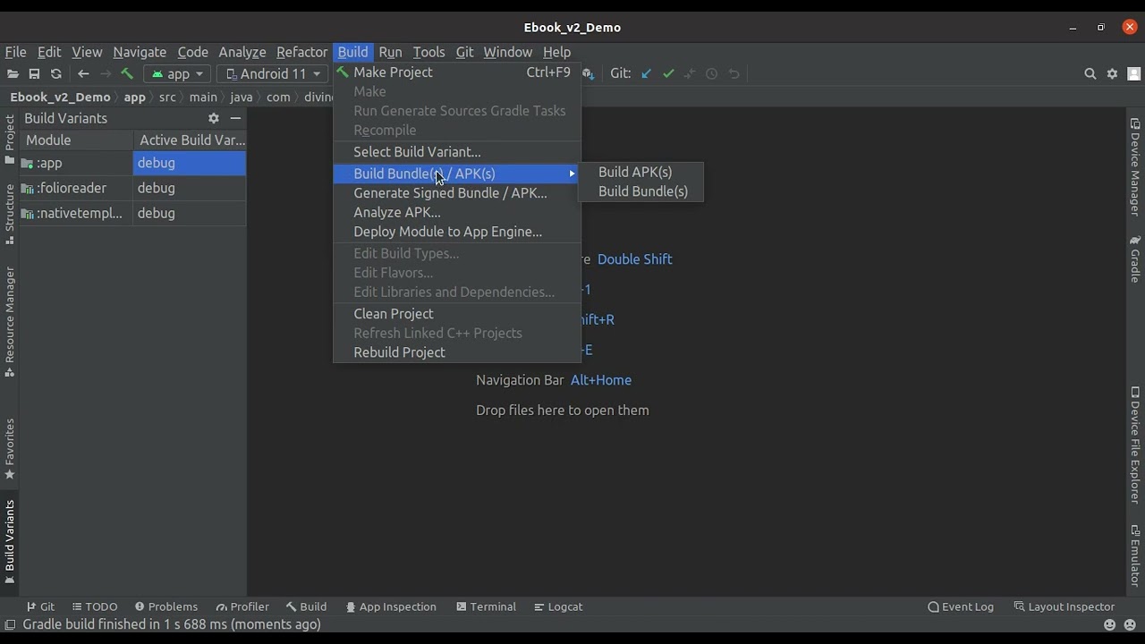 Debug pre-built APKs, Android Studio