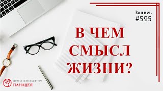 В чем смысл жизни / записи Нарколога 595