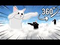 a long cat soaring into the sky | VR 360°