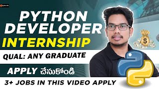 Python Developer Internship | Python Programming Jobs | Any Graduate | Software Interns