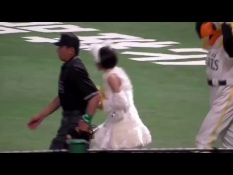 生駒里奈【乃木坂４６】ギガ　ソフトバンクホークス始球式　2016年3月29日　開幕戦　ホークスVS西武ライオンズ　ヤフオクドーム