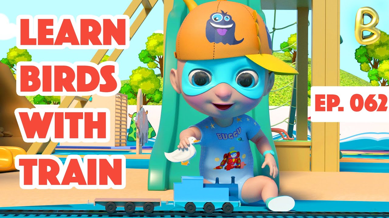 Birds 🐦 | Learn Birds Names with Train | Preschool Learning Videos | BugguTv