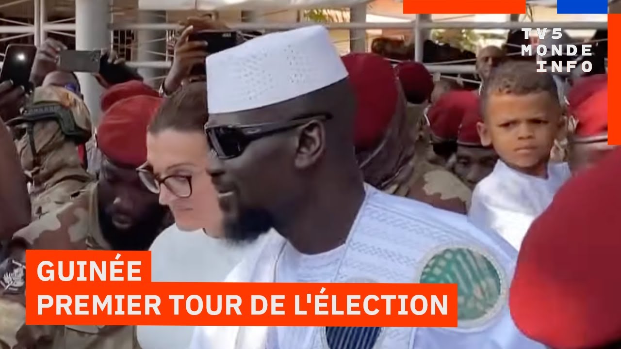 Guinée : Premier tour de l'élection présidentielle, avec notamment Mamadi Doumbouya