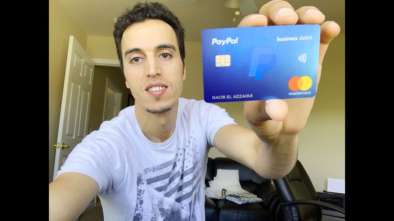 أحصل على بطاقة مصرفية البايبال بالمجان تصلك إلى باب منزلك Paypal البطاقة  100% مجانية - YouTube