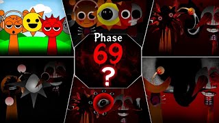 Mr. Sun, Oren &amp; Raddy Every Phase Evolution 1 to 69 #sprunki 