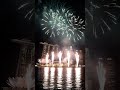 Marina Bay Skyline Ablaze with Colorful Fireworks Reflection | Nebula Shots