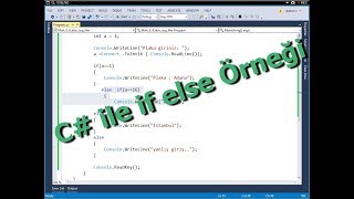 Ders 9- c#' da if deyimi örnek screenshot 4