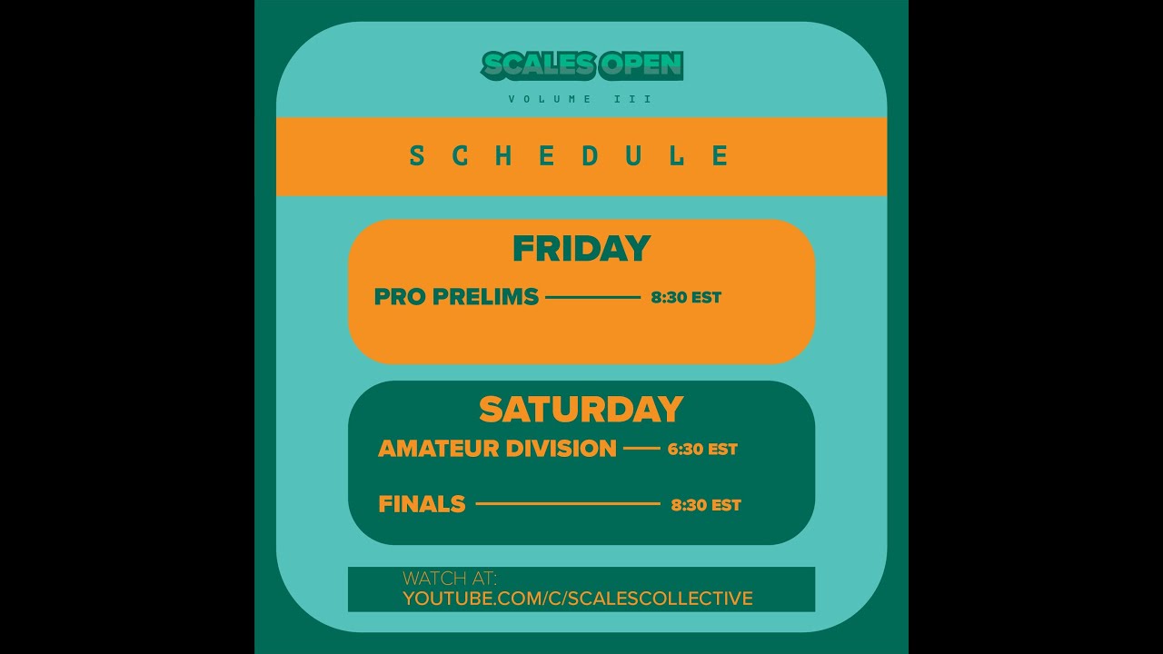 SCALES OPEN ONLINE Vol. 3 PRELIMINARY ROUND YouTube