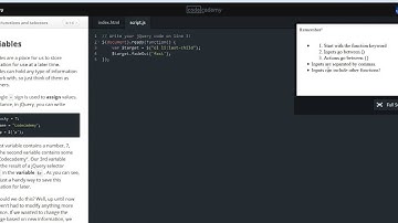 Codecademy: jQuery - Introduction to Functions Walkthrough