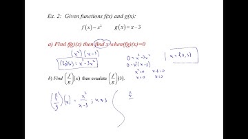 1.5 Combinations of Functions