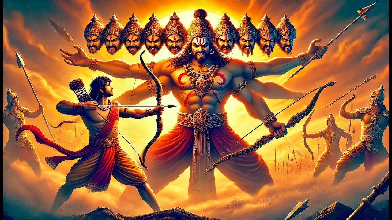 Clash of Titans: Ram vs Ravan #EpicBattle #Mythology #DivineWarriors # ...