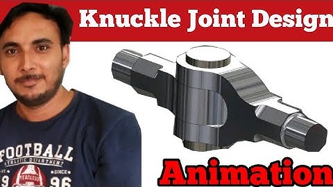Design of Knuckle Joint Animation || Knuckle joint design animation || Machine Design