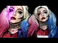 Pop Art Suicide Squad Harley Quinn Halloween Makeup Tutorial