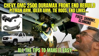 Career Overview Chevy GMC 2500 duramax front end steering suspension rebuild (detailed!)