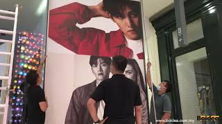 Frameless Fabric LED Light Box printing and installation by www.boldea.com.my screenshot 5