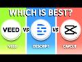 Veed vs Descript vs CapCut (2026) - Which One Is BEST?