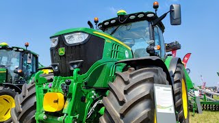 John Deere 6130M, 6215R, 6120M tractor 2021 8k 30fps
