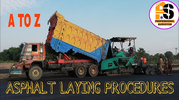 Asphalt || Laying procedures || 100% DETAILS ||