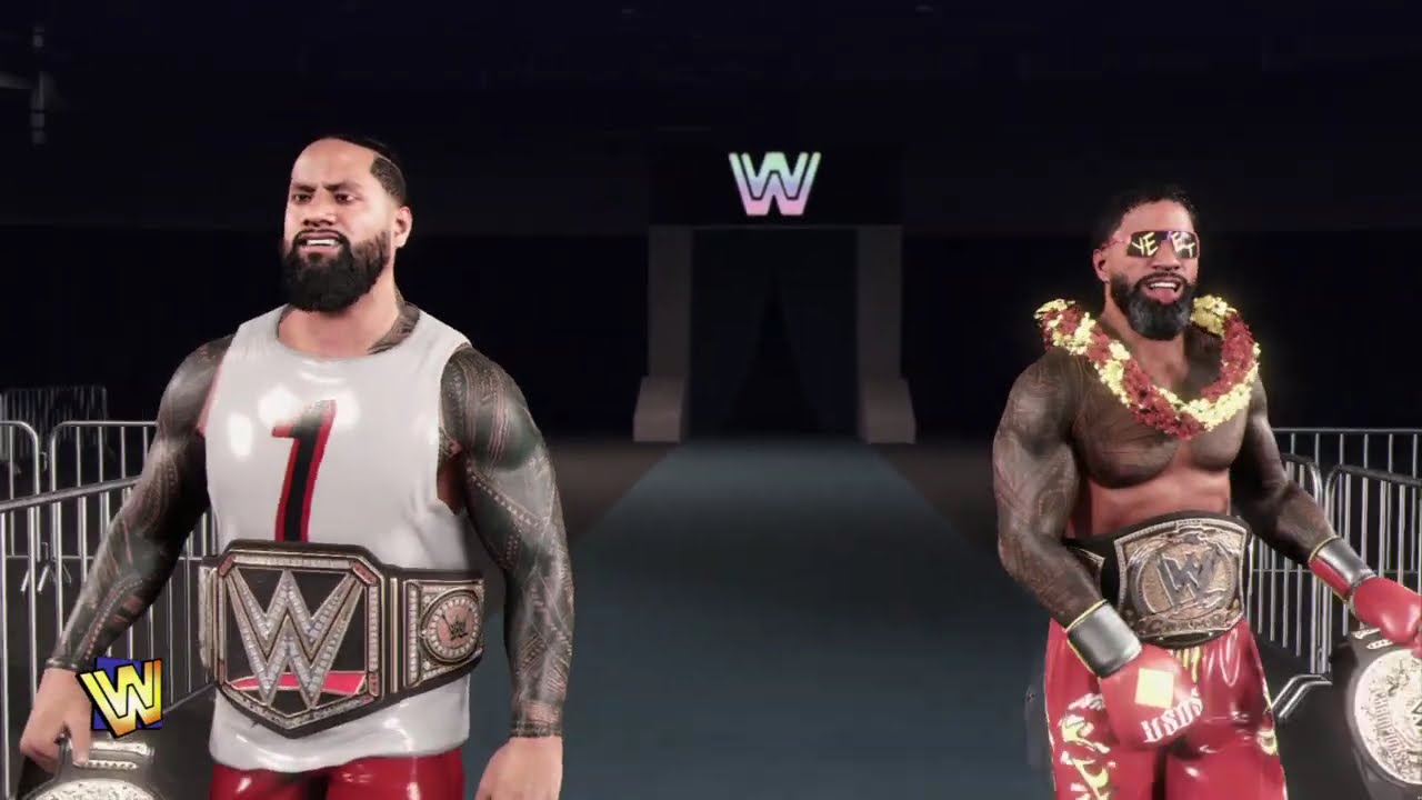 WWE 2K25 Jey USO vs Logan Paul.