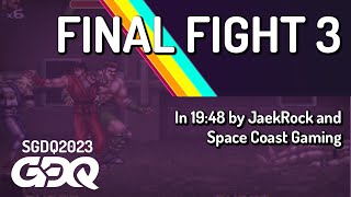 Final Fight 3 by JaekRock and Space Coast Gaming in 19:48 - Summer Games Done Quick 2023