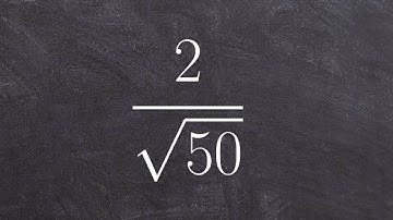 Introduction to rationalizing the denominator to simplify a radical expression