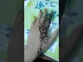 simple henna art #henna #art #mehndi #design #tutorial