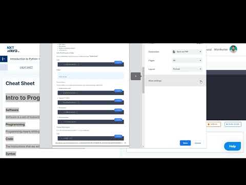 How to Convert Cheet Sheets to Pdf from Nxtwave CCBP #ccbp