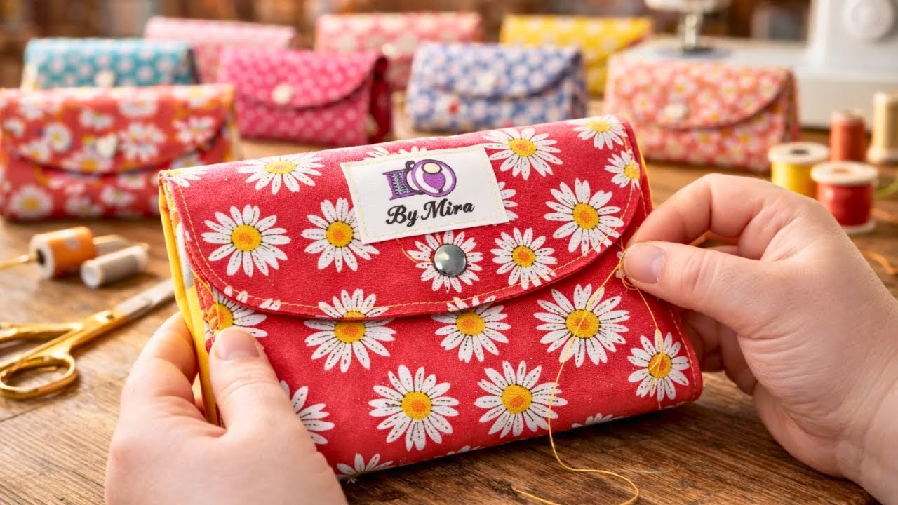 Foldable Reusable Shopping Bag That Turns Into a Wallet | Easy Sewing ...
