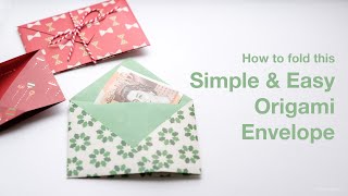 How to fold this simple and super easy origami envelope (Traditional)