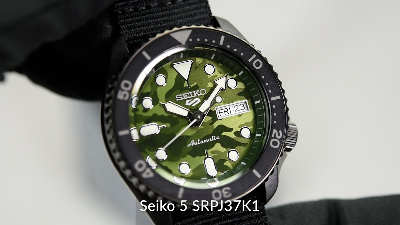 Seiko 5 SRPJ37K1 - YouTube