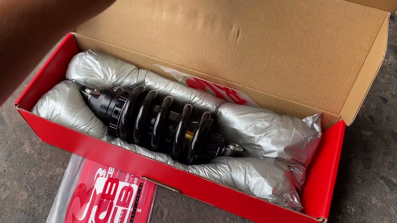 Phuộc RCB S2 cho Exciter 150 lò xo đen ty vàng nhún có... - youtube
