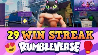 🥊 WORLD RECORD 29 SOLO WIN STREAK RUMBLEVERSE (ONE SESSION) - UNEDITED TWITCH FOOTAGE